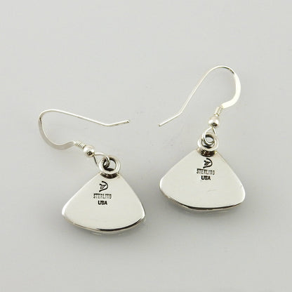 Sterling Silver Blue Turquoise Dangle Earrings - DeSantis