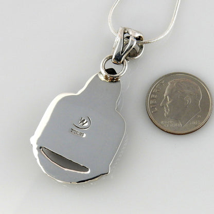 Sterling Silver Blue Turquoise Drop Pendant - DeSantis