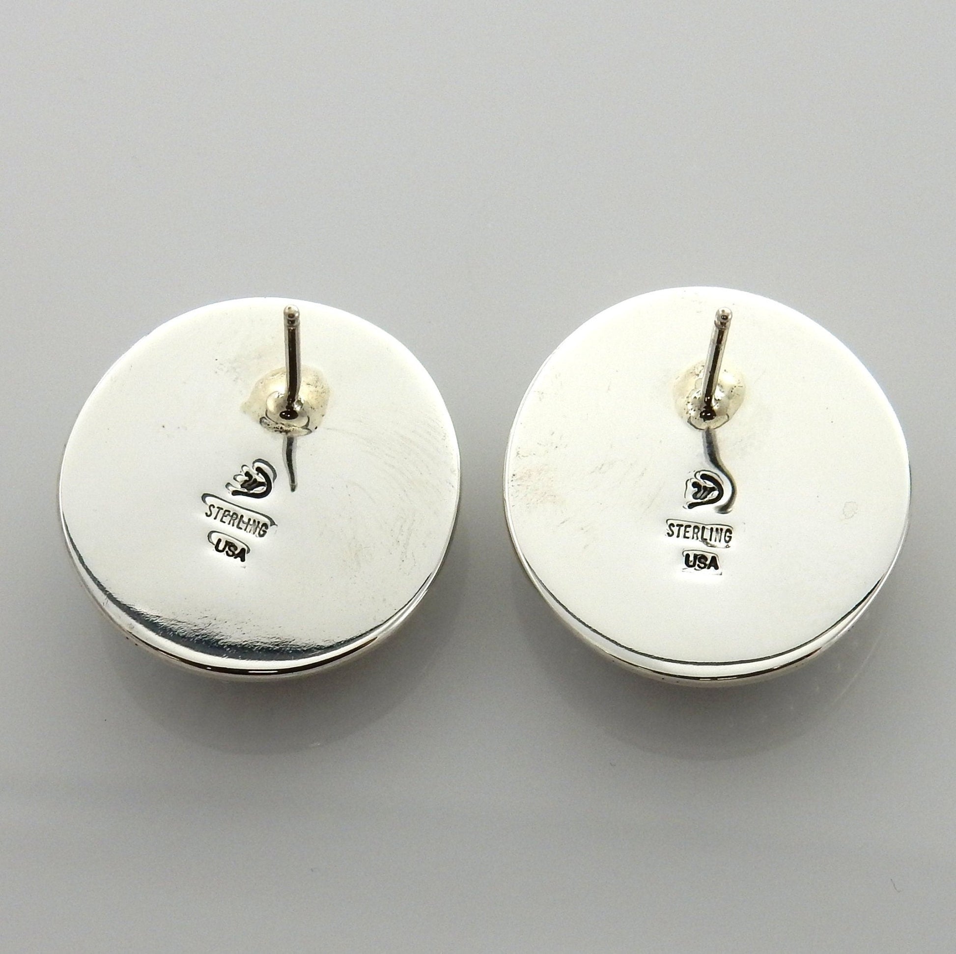 Sterling Silver Blue Turquoise Post Earrings - DeSantis