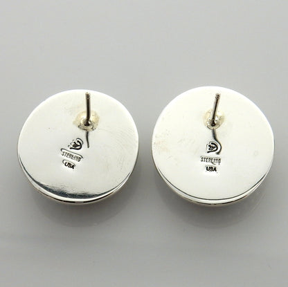 Sterling Silver Blue Turquoise Post Earrings - DeSantis