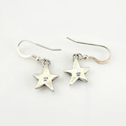 Sterling Silver Blue Turquoise Star Inlay Earrings - DeSantis