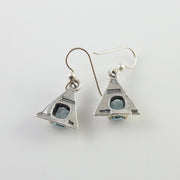 Sterling Silver Channel - Set Topaz Earrings - DeSantis