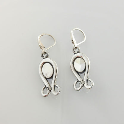Sterling Silver Coral Dangle Earrings - DeSantis