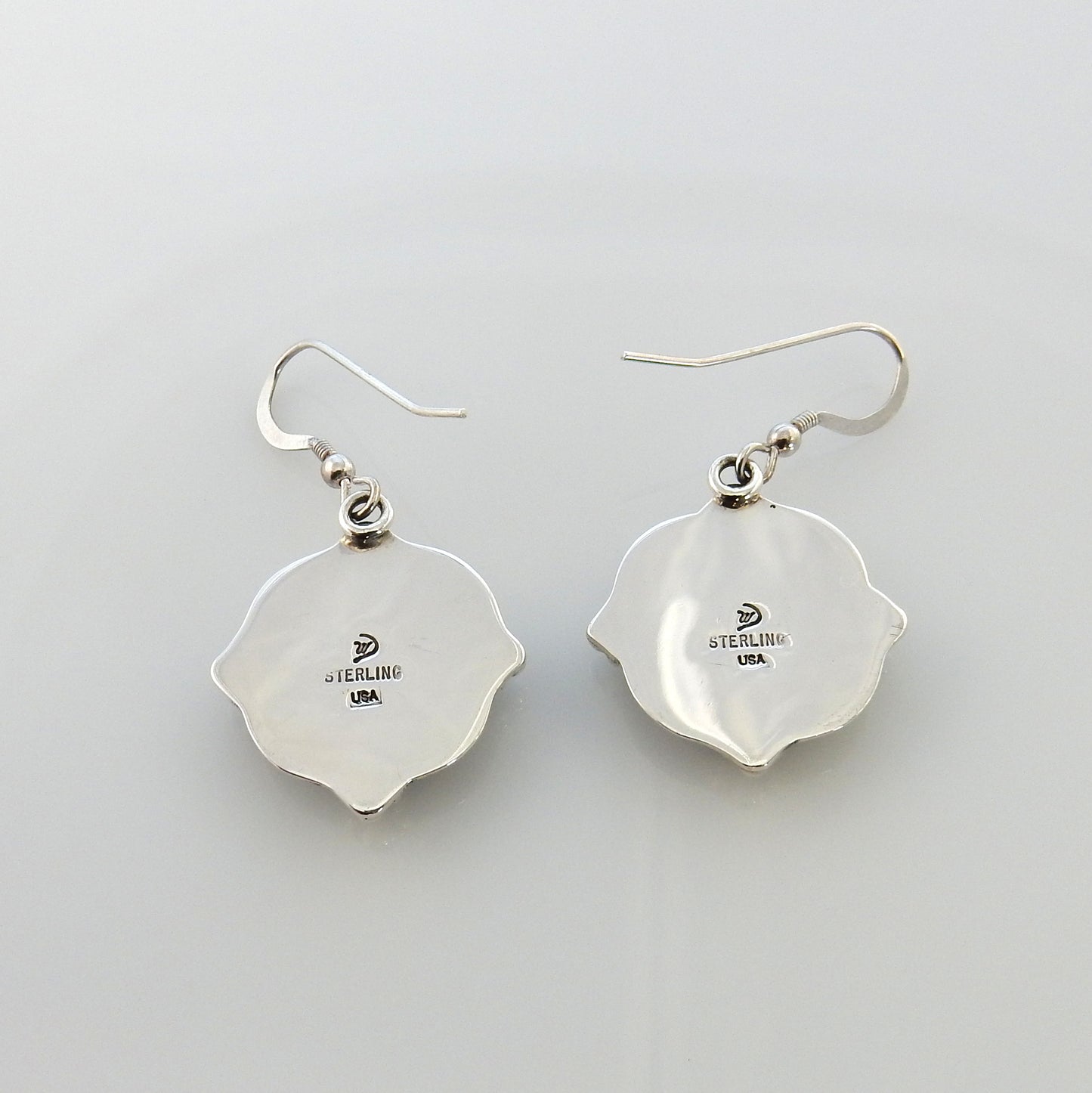 Sterling Silver Denim Lapis Dangle Earrings - DeSantis