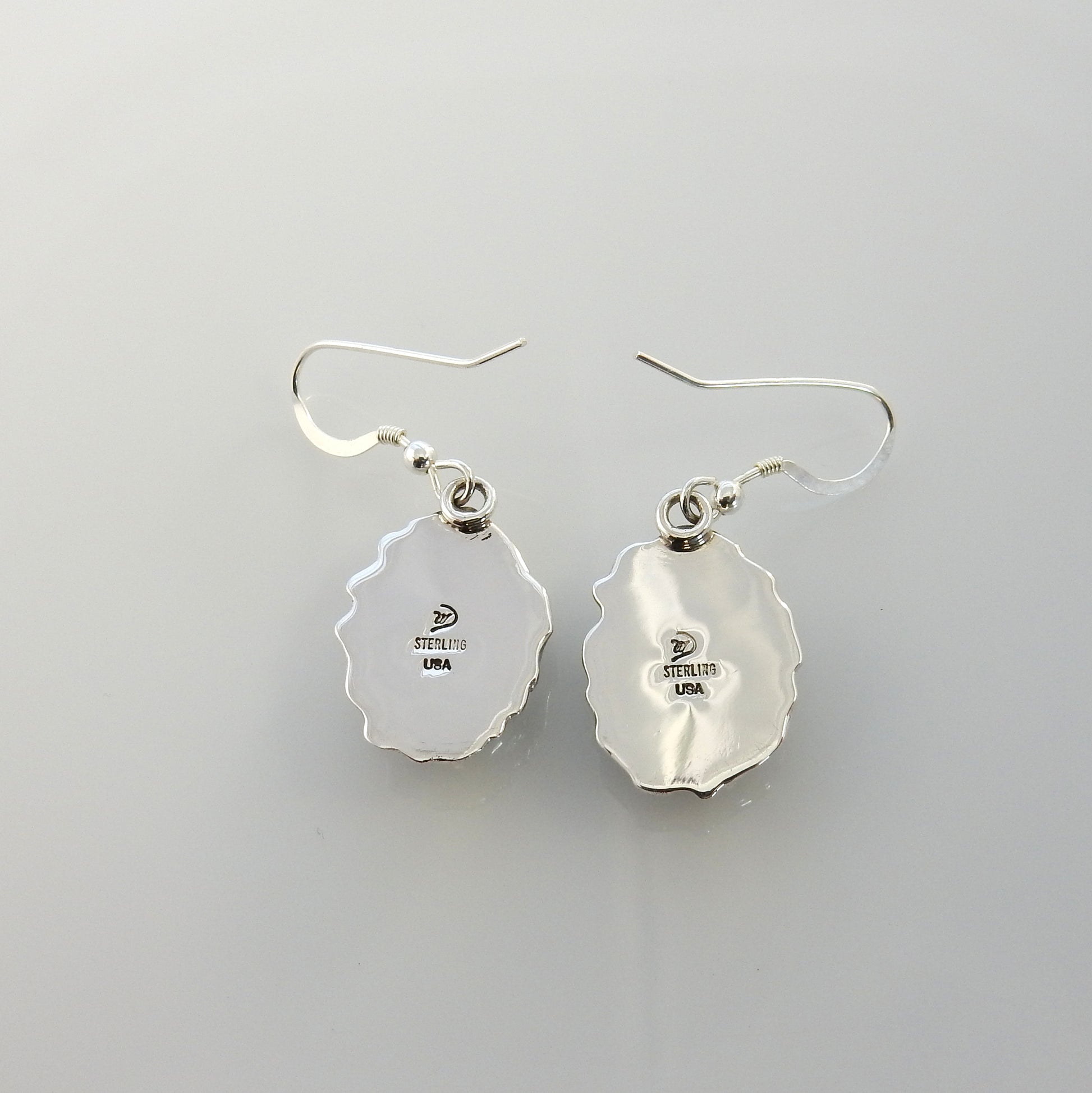 Sterling Silver Denim Lapis Dangle Earrings - DeSantis