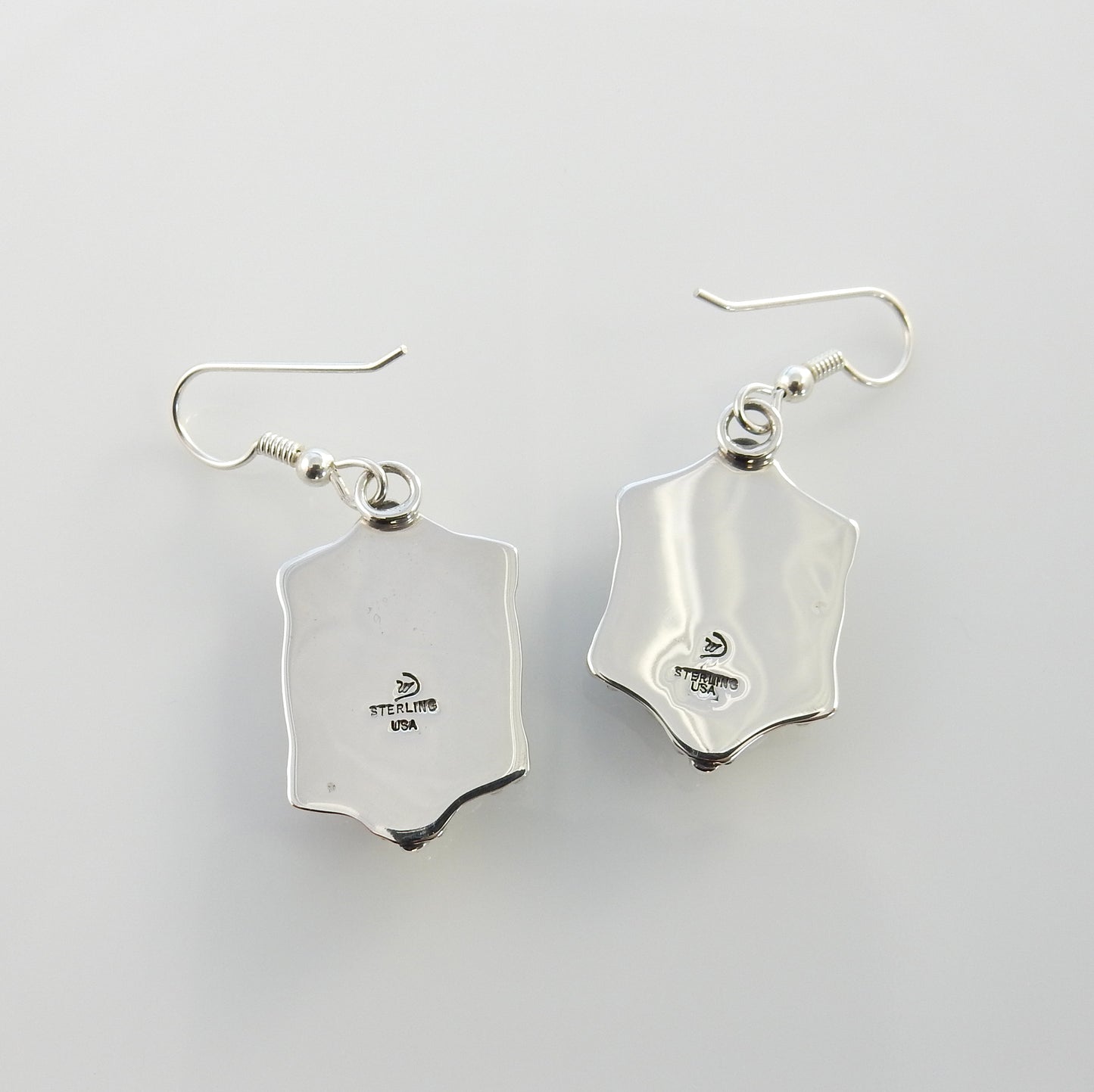 Sterling Silver Denim Lapis Dangle Earrings - DeSantis