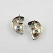 Sterling Silver Designer Blue Topaz Earrings - DeSantis