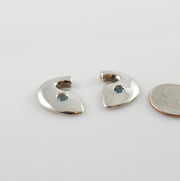 Sterling Silver Designer Blue Topaz Earrings - DeSantis