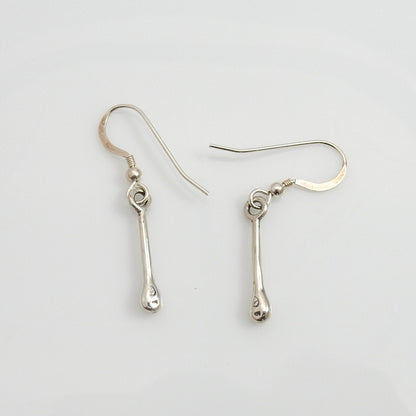 Sterling Silver Green Turquoise Dangle Earings - DeSantis