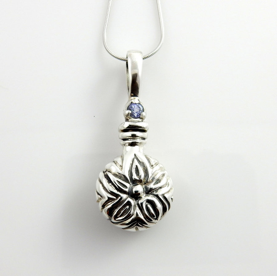 Sterling Silver Handcrafted Tanzanite Urn Pendant - DeSantis