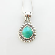 Sterling Silver Handmade Royston Turquoise Pendant - DeSantis