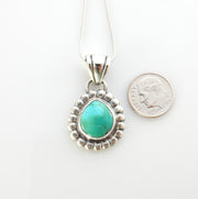 Sterling Silver Handmade Royston Turquoise Pendant - DeSantis