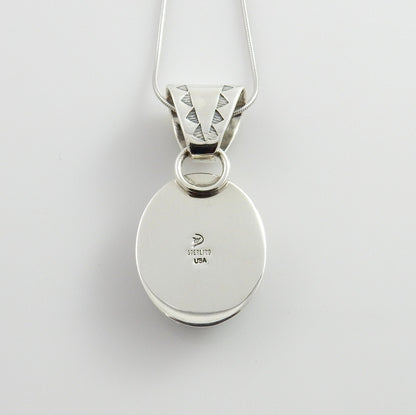 Sterling Silver Kingman Turquoise Pendant - DeSantis