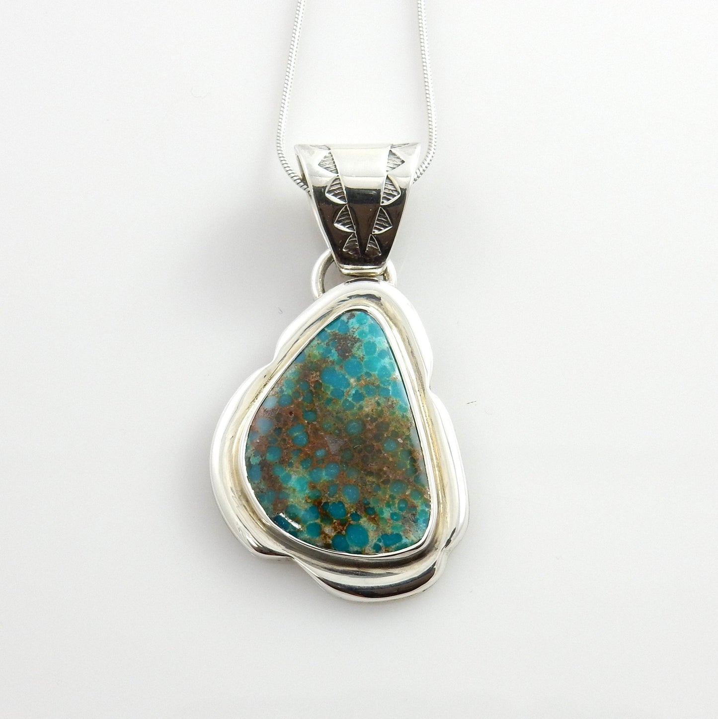 Sterling Silver McGinnis Turquoise Pendant - DeSantis