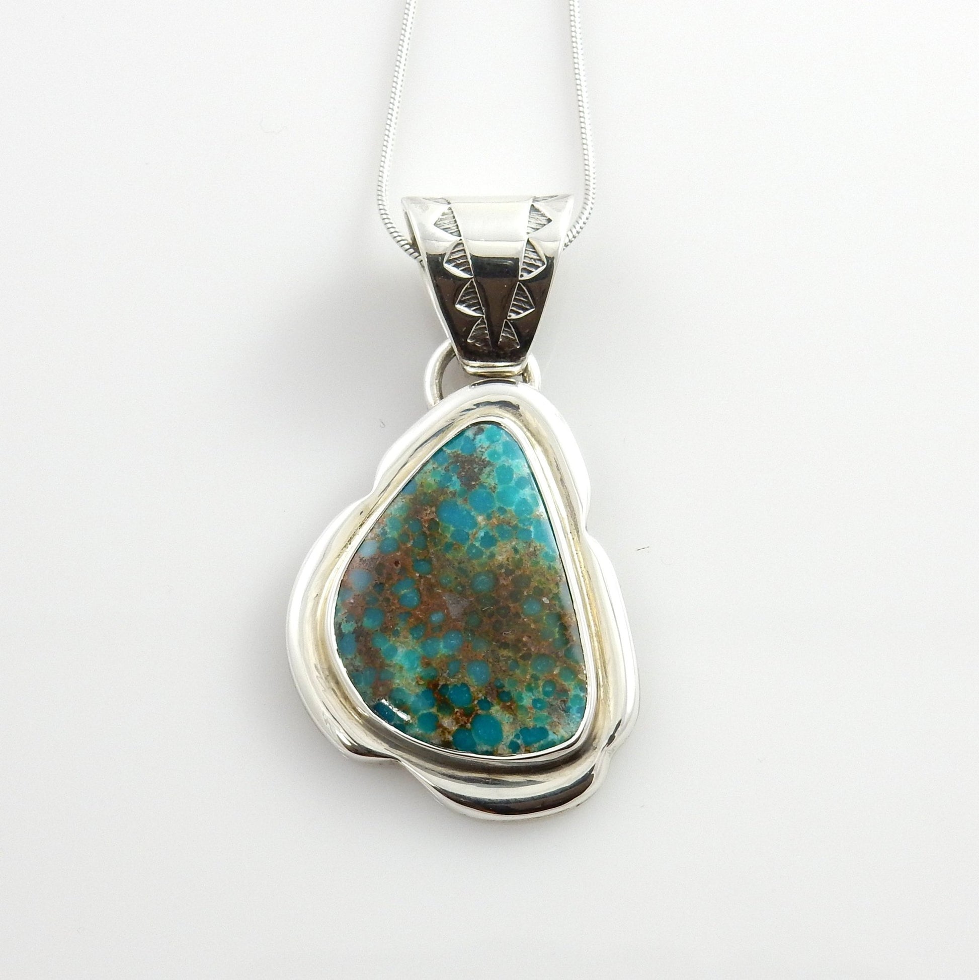 Sterling Silver McGinnis Turquoise Pendant - DeSantis