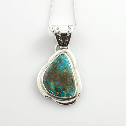 Sterling Silver McGinnis Turquoise Pendant - DeSantis