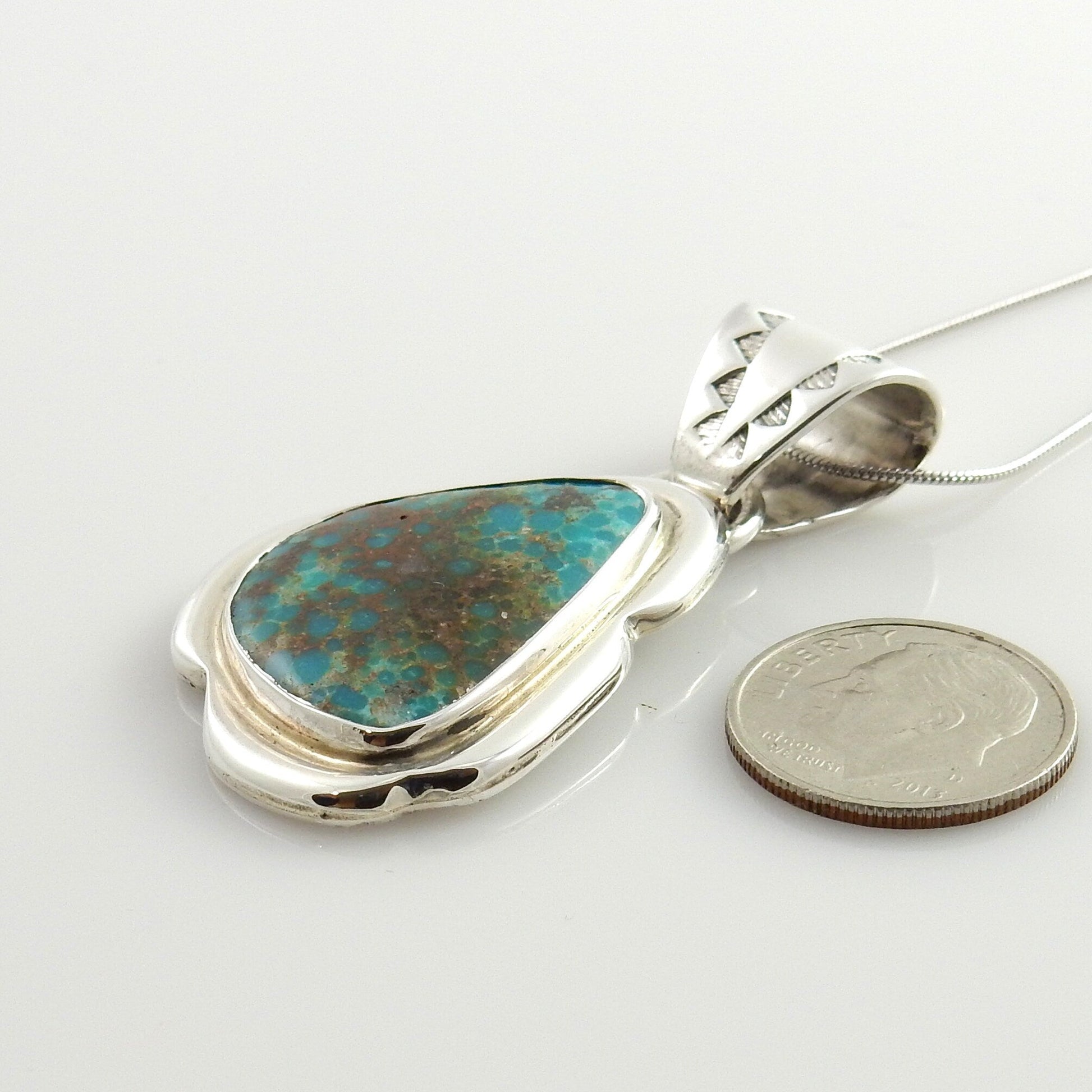 Sterling Silver McGinnis Turquoise Pendant - DeSantis