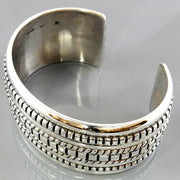 Sterling Silver Modern Designer Cuff Bracelet - DeSantis