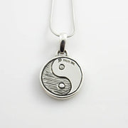 Sterling Silver Mokume Gane Yin Yang Pendant - DeSantis