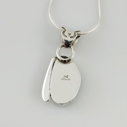 Sterling Silver Morenci Turquoise Pendant - DeSantis