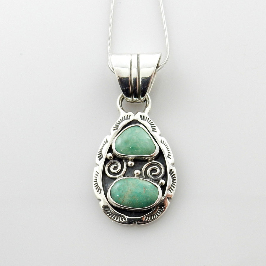 Sterling Silver Royston Turquoise Pendant - DeSantis