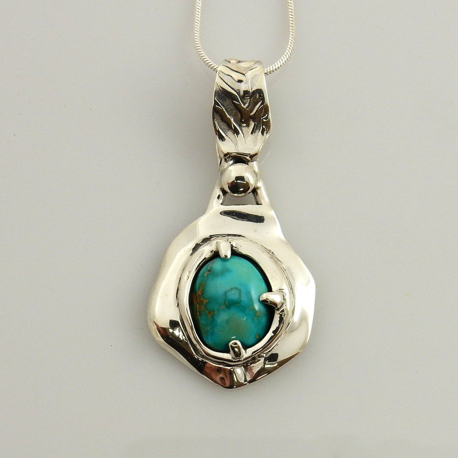 Sterling Silver Royston Turquoise Pendant - DeSantis