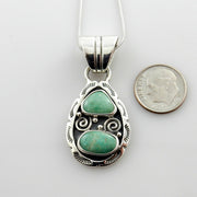 Sterling Silver Royston Turquoise Pendant - DeSantis