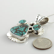 Sterling Silver Tibetan Turquoise Pendant - DeSantis