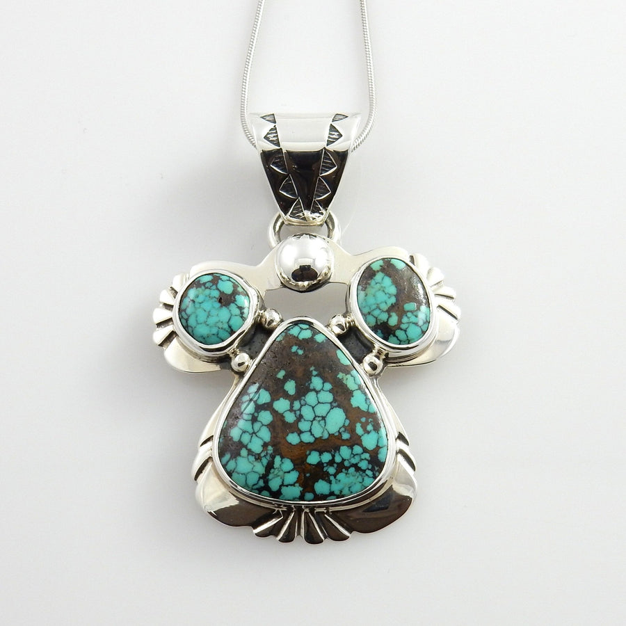 Sterling Silver Tibetan Turquoise Pendant - DeSantis