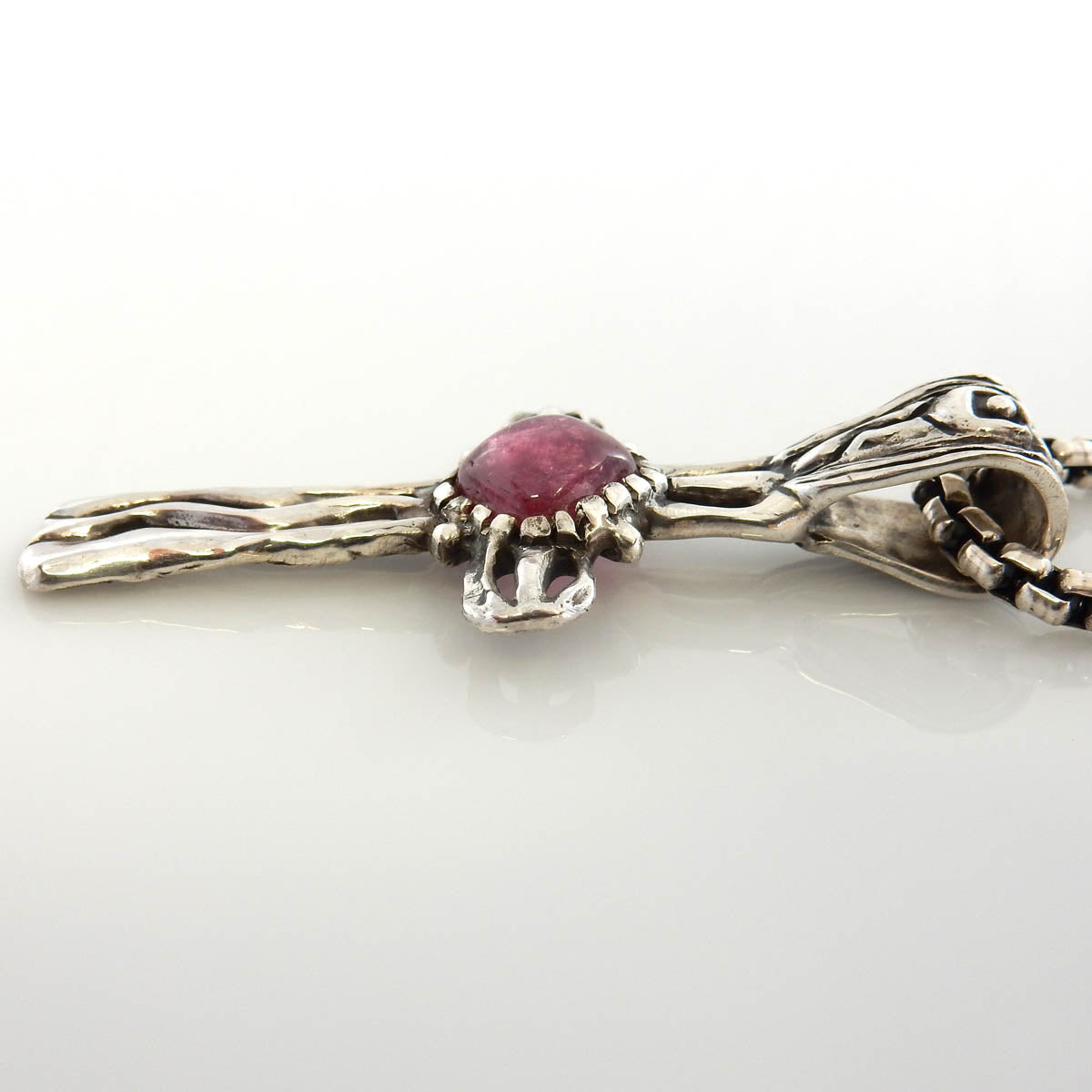 Sterling Silver Tourmaline Cross Pendant - DeSantis
