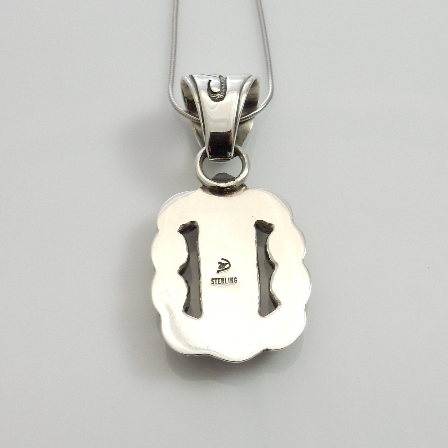 Unique Sterling Gaspeite Garnet Pendant, One of a kind Silver Gaspeite Garnet Peridot Drop Pendant, Sterling Silver Gaspeite Unique Pendant - DeSantis
