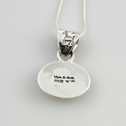 Unique Sterling Silver Italian Red Coral drop Bear Paw Pendant w/ 18" snake chain - DeSantis