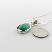 Unique Sterling Silver Royston Turquoise Pendant - DeSantis