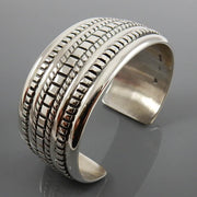 Sterling Silver Modern Designer Cuff Bracelet