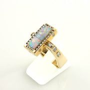 Brazilian Opal Diamond Ring