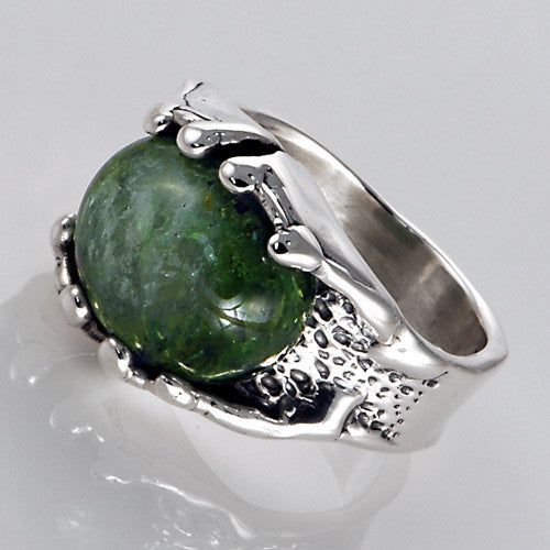 sterling silver tourmaline ring