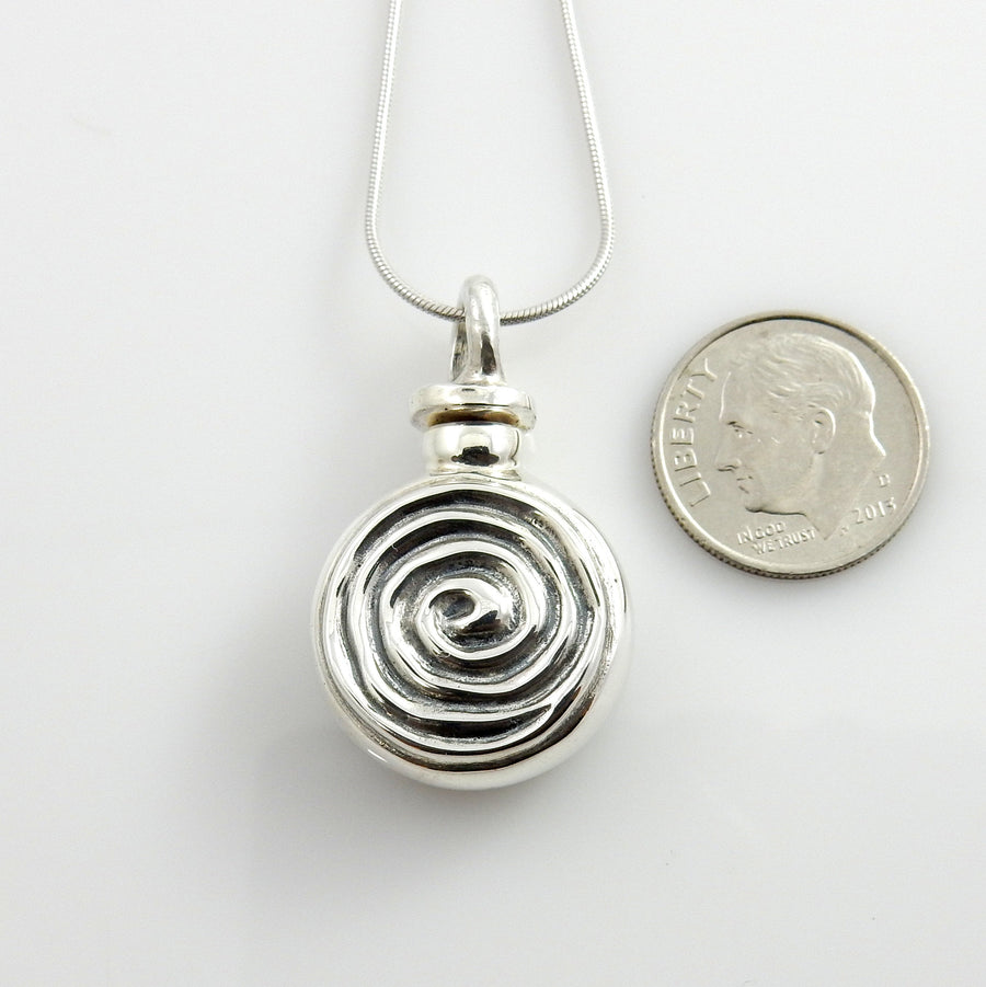 Sterling Silver Unique Handcrafted Urn Pendant